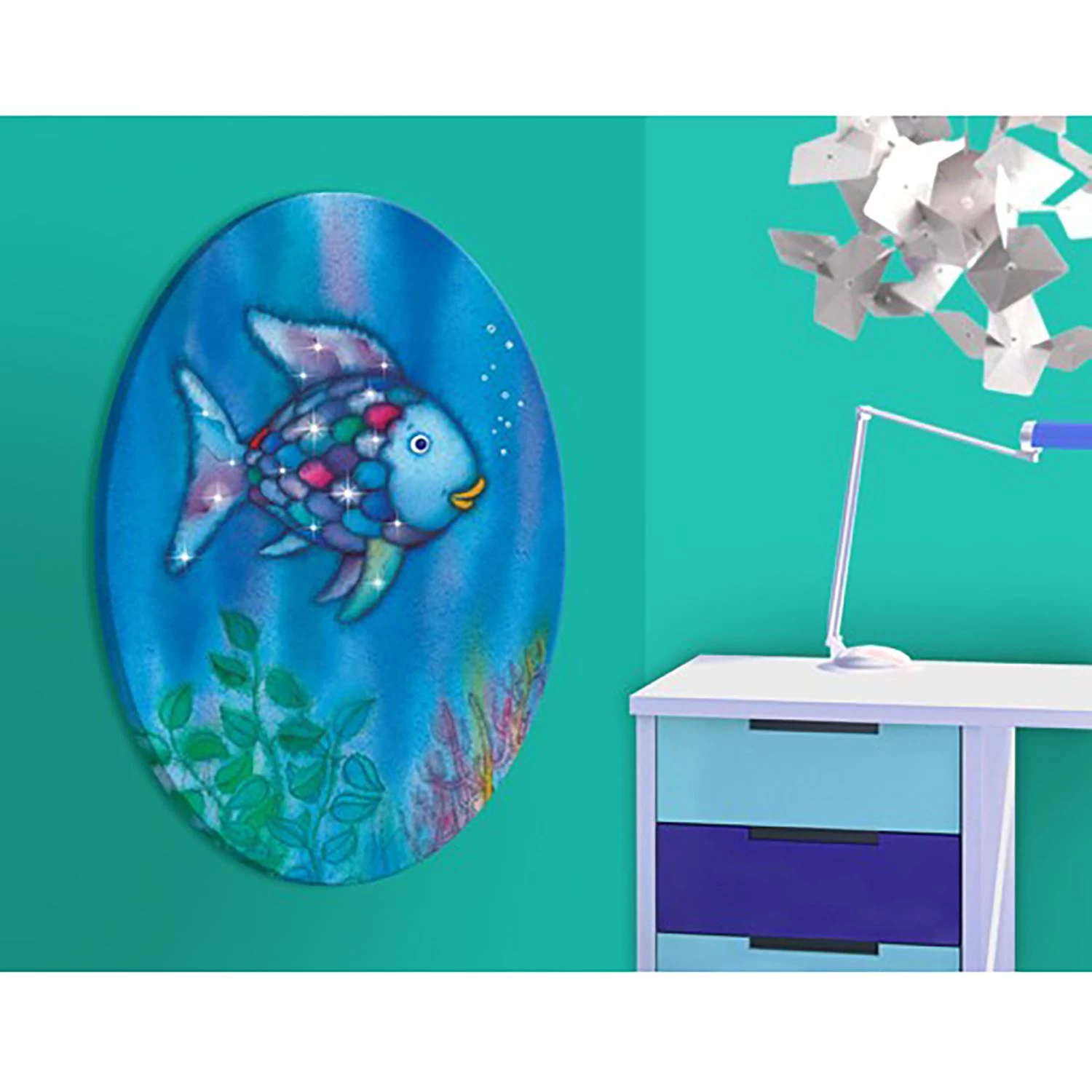 Bilderwelten Tableau déco Le poisson Arc en ciel II - Toile / Épicéa massif - Multicolore - 75 x 50 cm 2 Bilderwelten Tableau déco Le poisson Arc en ciel II - Toile / Épicéa massif - Multicolore - 75 x 50 cm – Image 2