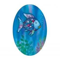 Bilderwelten Tableau déco Le poisson Arc en ciel I - Toile / Épicéa massif - Multicolore - 30 x 45 cm