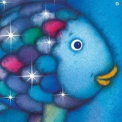 Bilderwelten Tableau déco Le poisson Arc en ciel I - Toile / Épicéa massif - Multicolore - 30 x 45 cm -Décorations murales enfant Soldes 1000177172 190624 16392400009 GALLERYIMAGES P000000001000177172