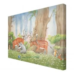 Bilderwelten Tableau déco Wassili aide un cerf - Toile / Épicéa massif - Multicolore - 60 x 40 cm 10 Bilderwelten Tableau déco Wassili aide un cerf - Toile / Épicéa massif - Multicolore - 60 x 40 cm -Décorations murales enfant Soldes 1000177433 190624 16402400371 GALLERYIMAGES P000000001000177433