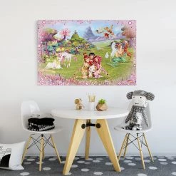 Bilderwelten Tableau déco Mia and Me II - Toile / Épicéa massif - Multicolore - 60 x 40 cm -Décorations murales enfant Soldes 1000177455 190624 16404900501 MOOD GALLERYIMAGES P000000001000177455 mood