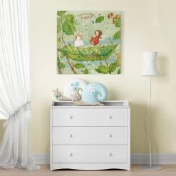 Bilderwelten Tableau déco La fée des fraises IV - Toile / Épicéa massif - Multicolore - 30 x 30 cm -Décorations murales enfant Soldes 1000177463 190624 16405700549 MOOD GALLERYIMAGES P000000001000177463 mood