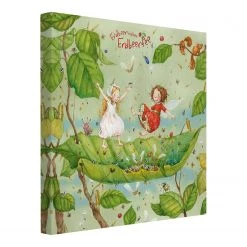 Bilderwelten Tableau déco La fée des fraises IV - Toile / Épicéa massif - Multicolore - 30 x 30 cm -Décorations murales enfant Soldes 1000177463 190624 16405700550 GALLERYIMAGES P000000001000177463