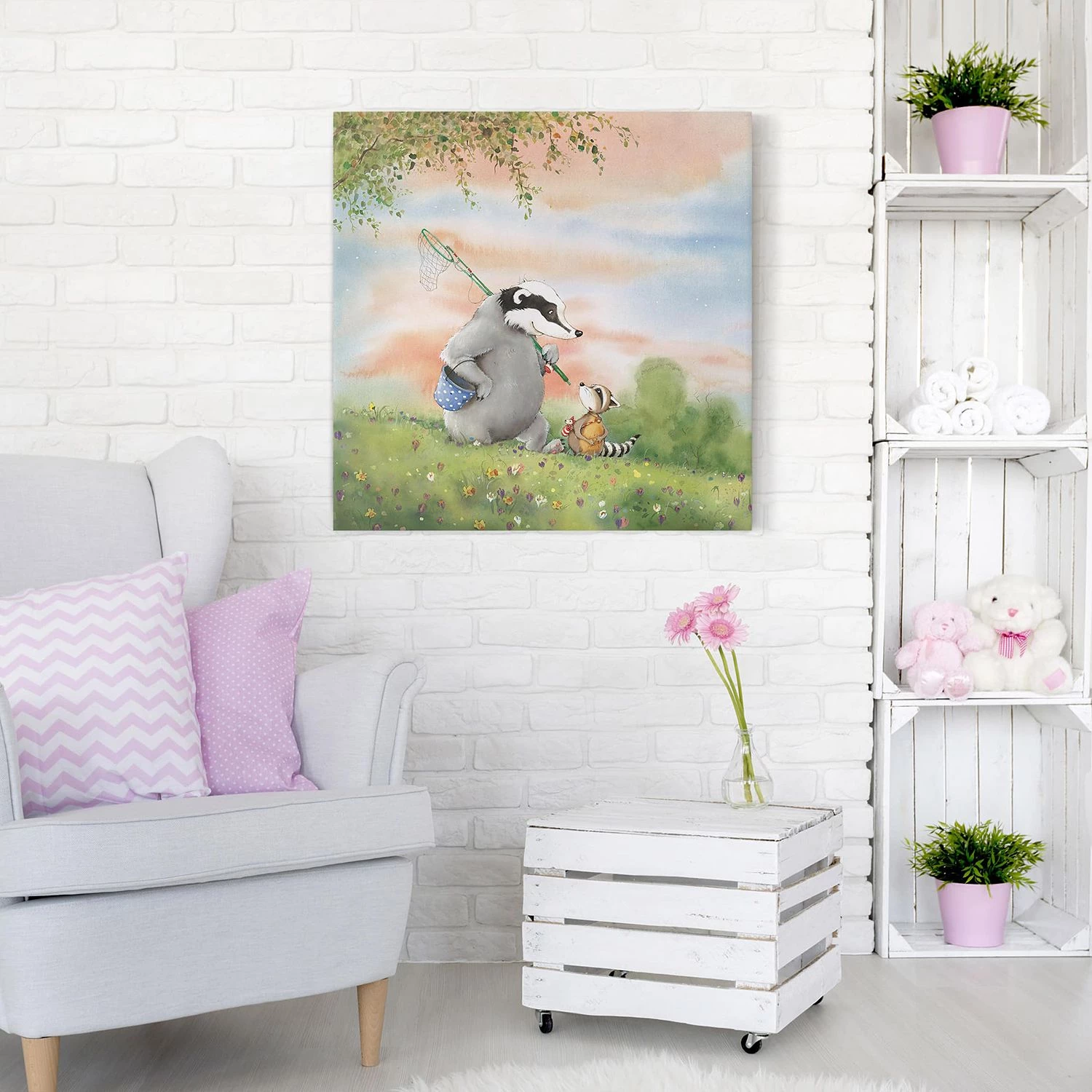 Bilderwelten Tableau déco Wassili et Sibelius II - Toile / Épicéa massif - Multicolore - 70 x 70 cm 2 Bilderwelten Tableau déco Wassili et Sibelius II - Toile / Épicéa massif - Multicolore - 70 x 70 cm – Image 2