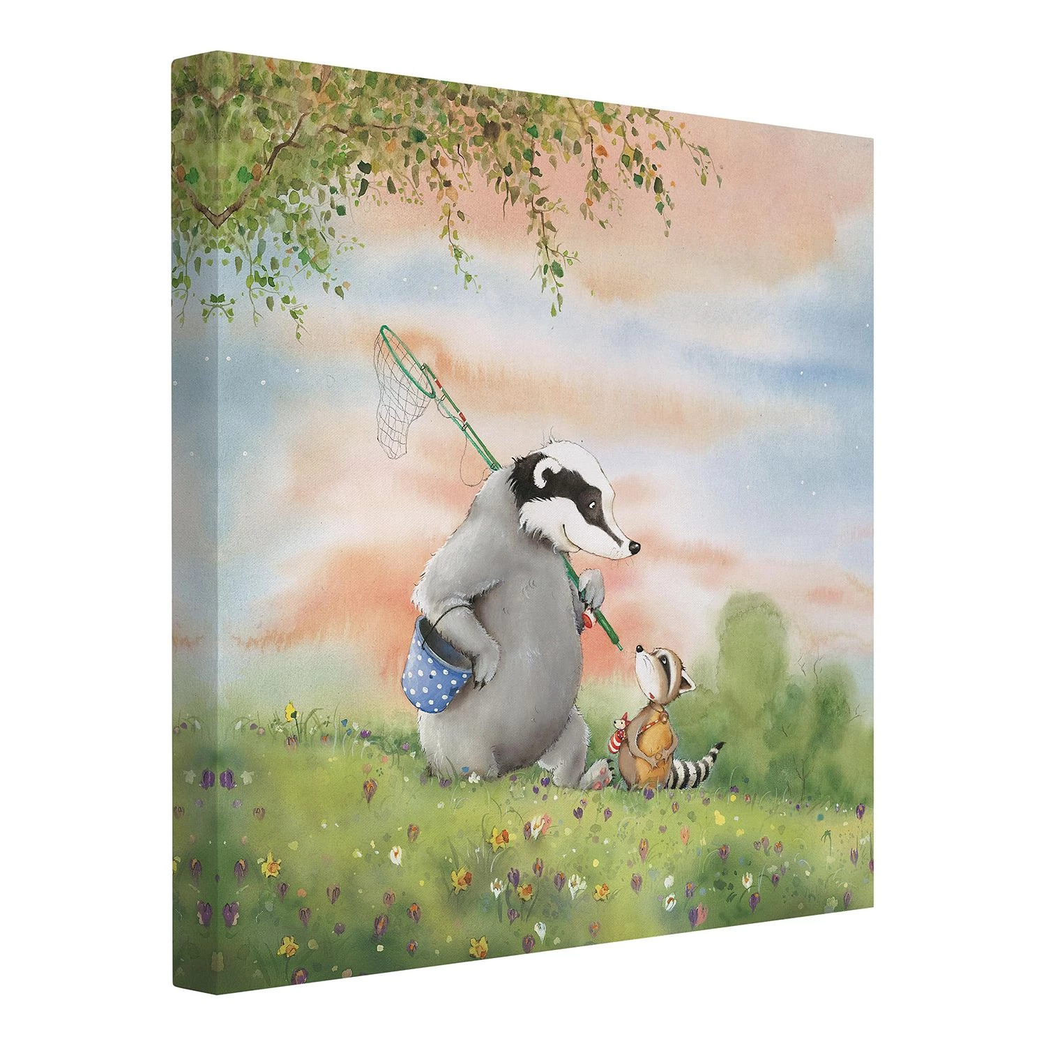 Bilderwelten Tableau déco Wassili et Sibelius II - Toile / Épicéa massif - Multicolore - 70 x 70 cm 4 Bilderwelten Tableau déco Wassili et Sibelius II - Toile / Épicéa massif - Multicolore - 70 x 70 cm – Image 4