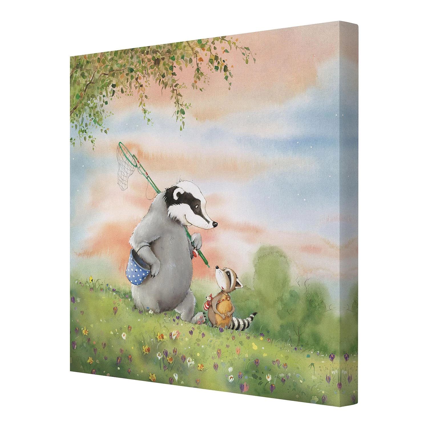 Bilderwelten Tableau déco Wassili et Sibelius II - Toile / Épicéa massif - Multicolore - 70 x 70 cm 5 Bilderwelten Tableau déco Wassili et Sibelius II - Toile / Épicéa massif - Multicolore - 70 x 70 cm – Image 5