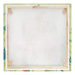 Bilderwelten Tableau déco poney magique - Toile / Épicéa massif - Multicolore - 30 x 30 cm -Décorations murales enfant Soldes 1000177494 190624 16412700738 GALLERYIMAGES P000000001000177494