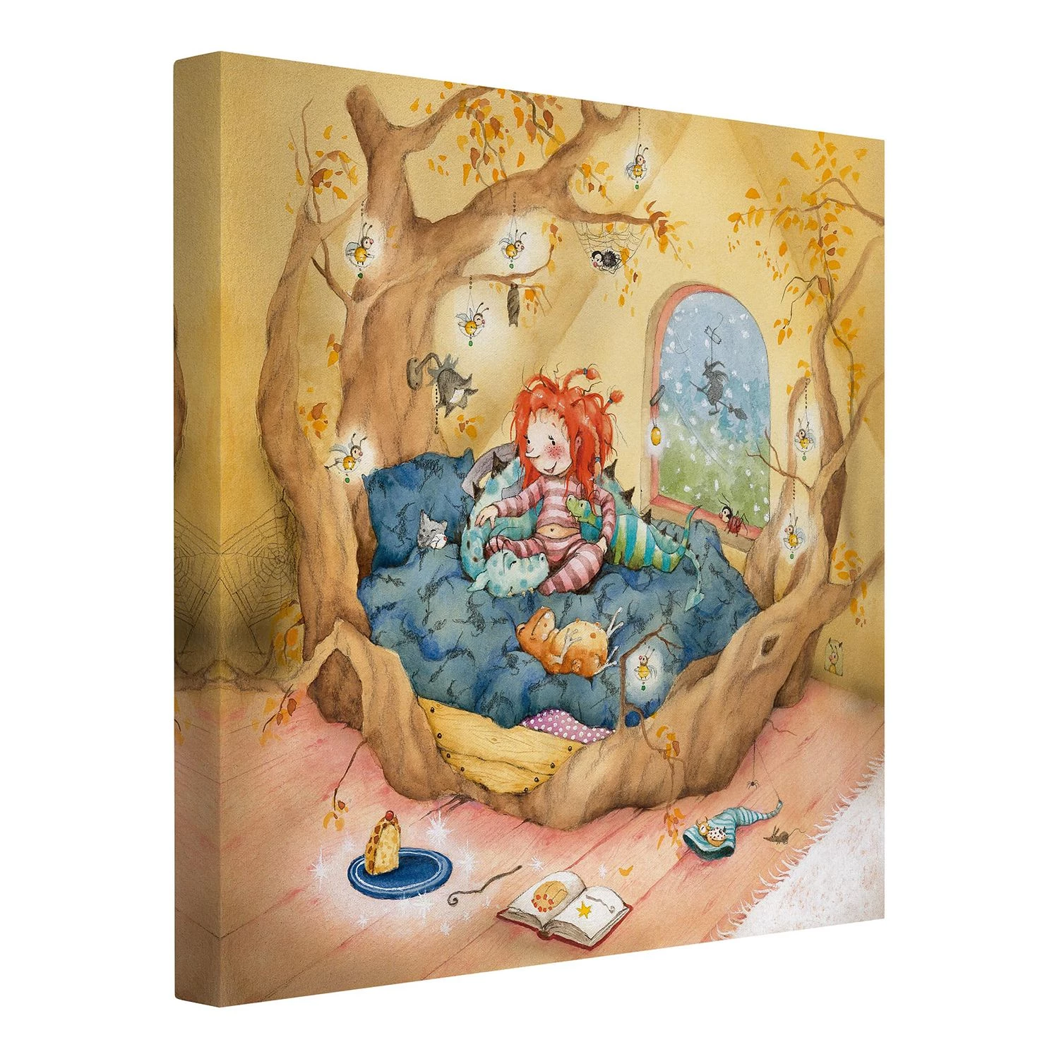 Bilderwelten Tableau déco Frida I - Toile / Épicéa massif - Multicolore - 70 x 70 cm 4 Bilderwelten Tableau déco Frida I - Toile / Épicéa massif - Multicolore - 70 x 70 cm – Image 4