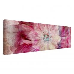 Bilderwelten Tableau déco Grunge Flower - Toile / Épicéa massif - Multicolore - 120 x 40 cm -Décorations murales enfant Soldes 1000177514 190624 16414400854 GALLERYIMAGES P000000001000177514