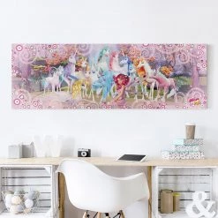 Bilderwelten Tableau déco Mia and Me I - Toile / Épicéa massif - Multicolore - 120 x 40 cm -Décorations murales enfant Soldes 1000177589 190624 16423201291 MOOD GALLERYIMAGES P000000001000177589 mood