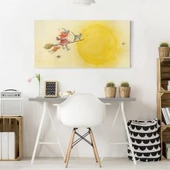 Bilderwelten Tableau déco Frida III - Toile / Épicéa massif - Multicolore - 80 x 40 cm -Décorations murales enfant Soldes 1000177596 190624 16423601321 MOOD GALLERYIMAGES P000000001000177596 mood