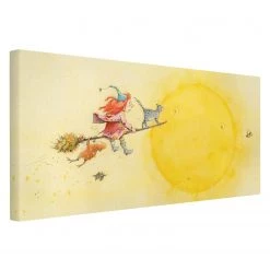 Bilderwelten Tableau déco Frida III - Toile / Épicéa massif - Multicolore - 80 x 40 cm -Décorations murales enfant Soldes 1000177596 190624 16423601322 GALLERYIMAGES P000000001000177596