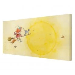 Bilderwelten Tableau déco Frida III - Toile / Épicéa massif - Multicolore - 80 x 40 cm -Décorations murales enfant Soldes 1000177596 190624 16423601323 GALLERYIMAGES P000000001000177596