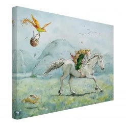 Bilderwelten Tableau déco Lilia sur la licorne - Toile / Épicéa massif - Multicolore - 100 x 75 cm 9 Bilderwelten Tableau déco Lilia sur la licorne - Toile / Épicéa massif - Multicolore - 100 x 75 cm -Décorations murales enfant Soldes 1000177637 190624 16425901499 GALLERYIMAGES P000000001000177637