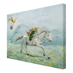 Bilderwelten Tableau déco Lilia sur la licorne - Toile / Épicéa massif - Multicolore - 100 x 75 cm 10 Bilderwelten Tableau déco Lilia sur la licorne - Toile / Épicéa massif - Multicolore - 100 x 75 cm -Décorations murales enfant Soldes 1000177637 190624 16430001500 GALLERYIMAGES P000000001000177637