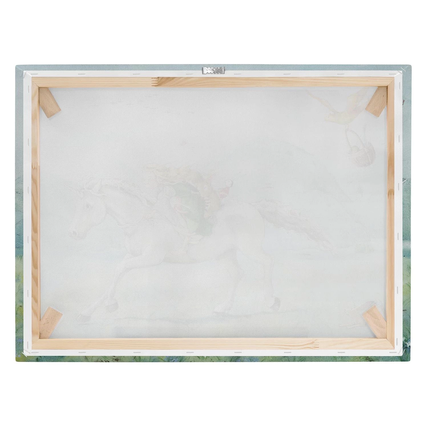 Bilderwelten Tableau déco Lilia sur la licorne - Toile / Épicéa massif - Multicolore - 100 x 75 cm 6 Bilderwelten Tableau déco Lilia sur la licorne - Toile / Épicéa massif - Multicolore - 100 x 75 cm – Image 6
