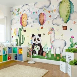 Bilderwelten Papier peint panda et lama - Papier peint - 384 x 255 cm 6 Bilderwelten Papier peint panda et lama - Papier peint - 384 x 255 cm -Décorations murales enfant Soldes 1000184765 190816 11002600314 MOOD DETAILS P000000001000184765 mood