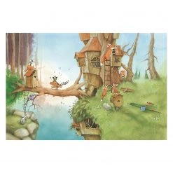 Bilderwelten Papier peint Wassili & la famille renard - Papier peint - 288 x 190 cm