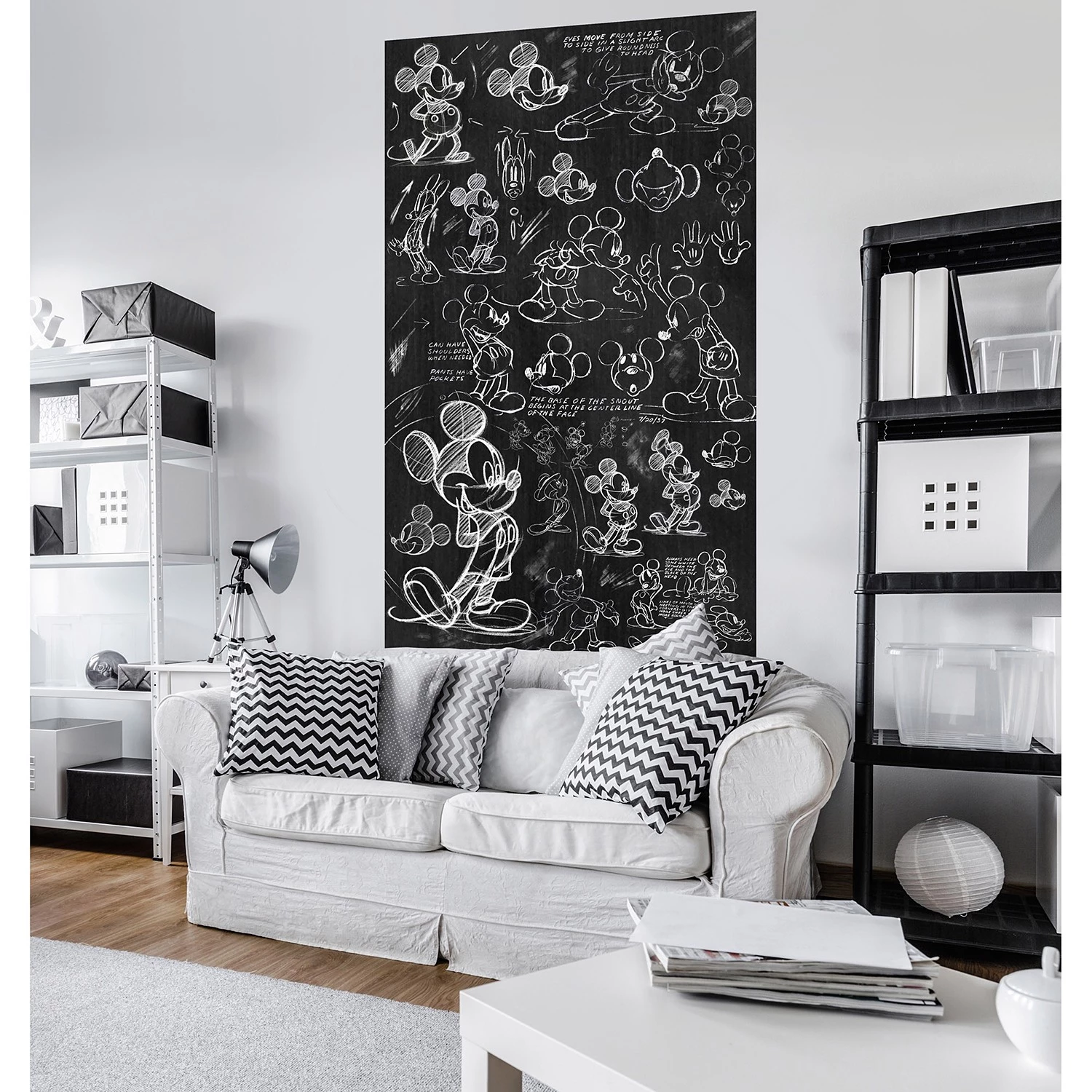 Komar Papier peint intissé Mickey Chalkboard - Intissé - Multicolore 2 Komar Papier peint intissé Mickey Chalkboard - Intissé - Multicolore – Image 2