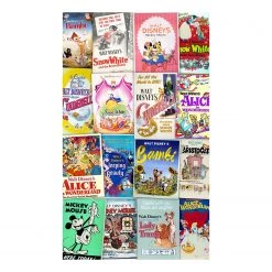 Komar Papier peint Disney Posters Retro Girls - Intissé - Multicolore