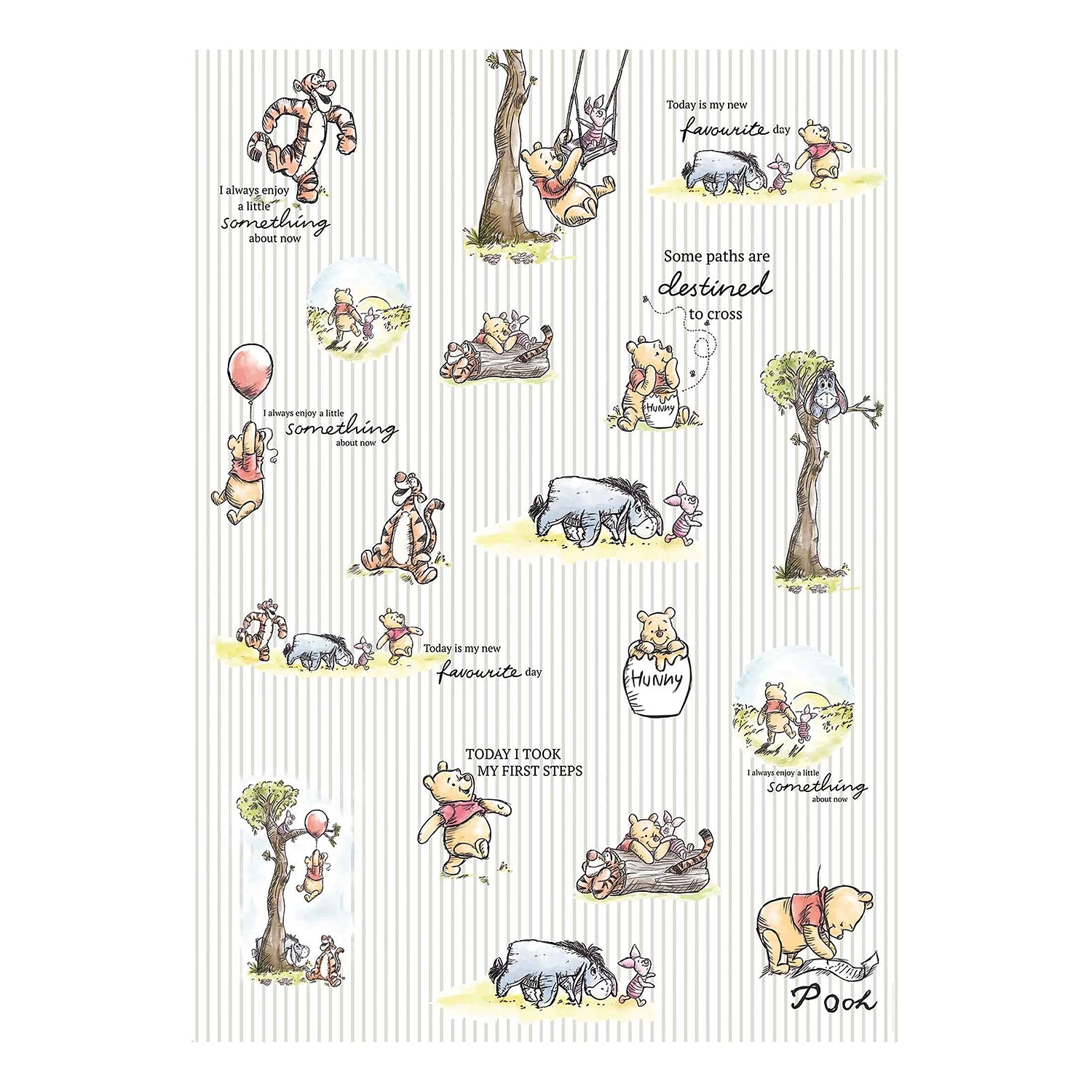 Komar Papier peint intissé Winnie l’Ourson - Intissé - Multicolore 1 Komar Papier peint intissé Winnie l’Ourson - Intissé - Multicolore