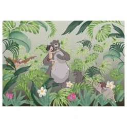 Komar Papier peint intissé Jungle - Intissé - Vert / Jaune