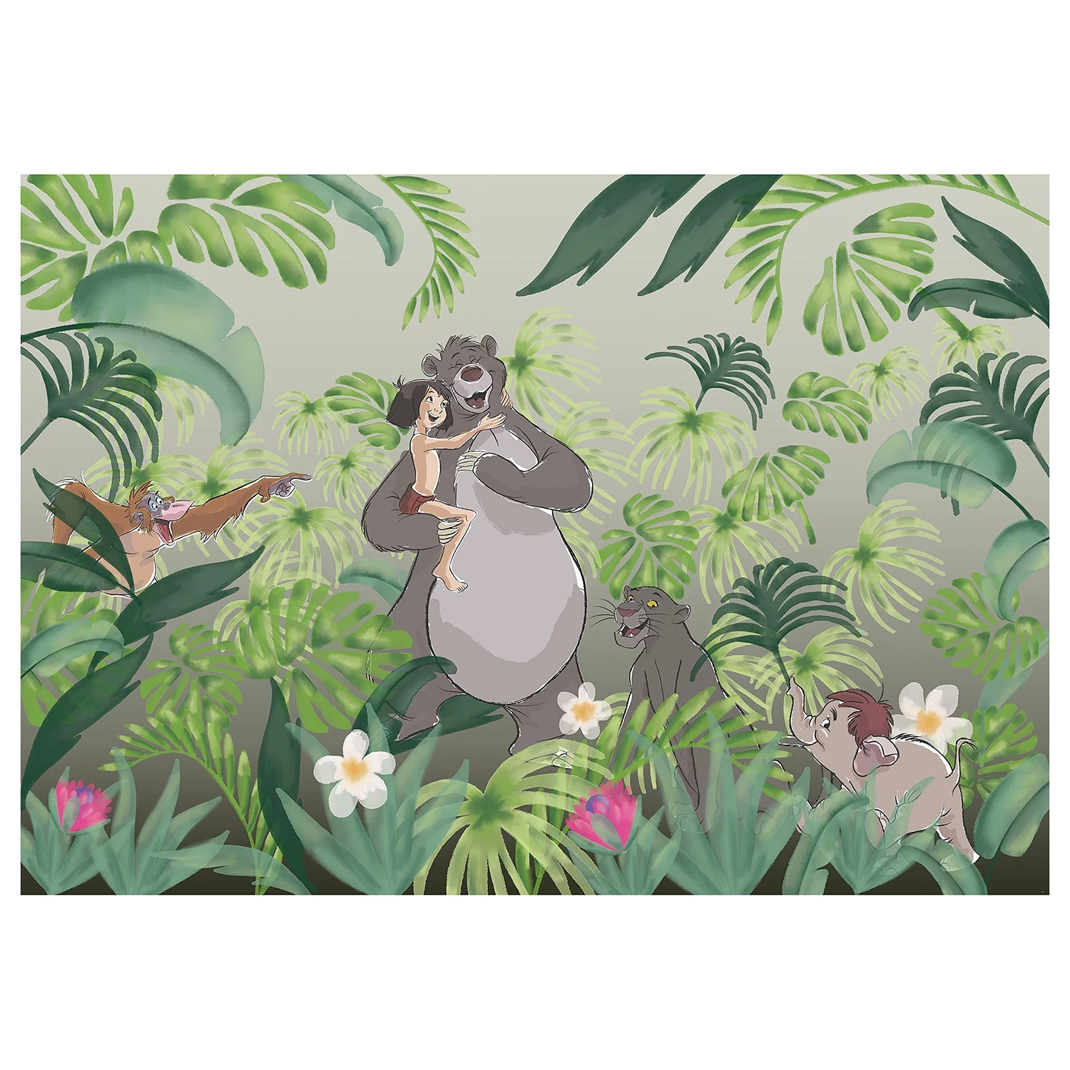 Komar Papier peint intissé Jungle - Intissé - Vert / Jaune 1 Komar Papier peint intissé Jungle - Intissé - Vert / Jaune