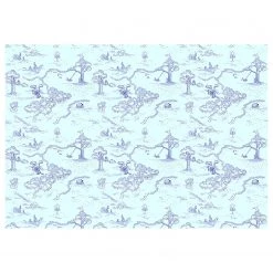 Komar Papier peint intissé Winnie l’Ourson Pat - Intissé - Bleu