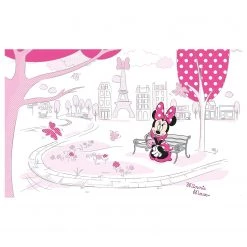 Komar Papier peint intissé Minnie in Paris - Intissé - Multicolore
