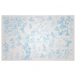 Komar Papier peint intissé Mickey Sketches - Intissé - Multicolore