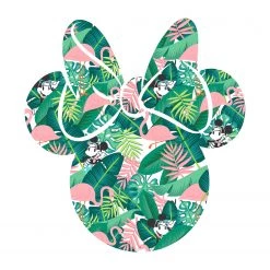 Komar Papier peint en intissé Minnie - Intissé - Vert / Blanc