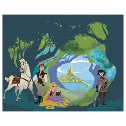 Komar Papier peint intissé Tangled - Intissé - Multicolore