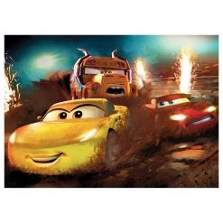 Komar Papier peint intissé Cars Dirt Track - Intissé - Multicolore