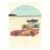 Komar Papier peint intissé Cars Stream Lines - Intissé - Multicolore