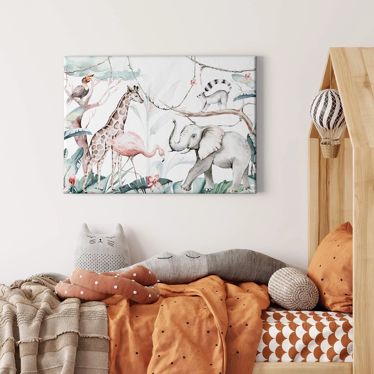 A.S. Création Impression sur toile Animals Jungle - Polyester PVC / Épicéa - Marron / Beige 2 A.S. Création Impression sur toile Animals Jungle - Polyester PVC / Épicéa - Marron / Beige – Image 2