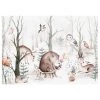 A.S. Création Impression sur toile Forest Friends - Polyester PVC / Épicéa - Marron / Beige