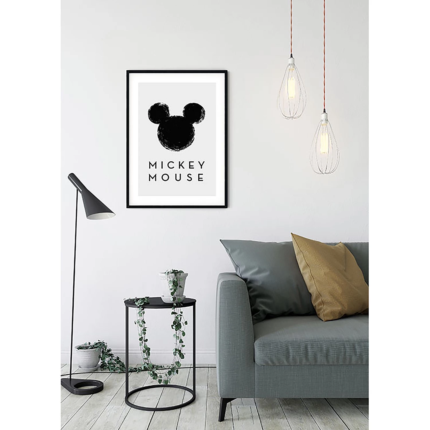 Komar Tableau déco Mickey Mouse Silhouette - Noir / Blanc - Papier - 50 x 70 cm 4 Komar Tableau déco Mickey Mouse Silhouette - Noir / Blanc - Papier - 50 x 70 cm – Image 4