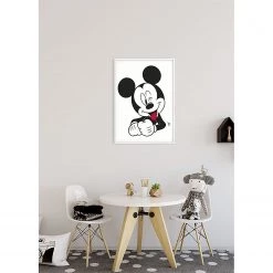 Komar Tableau déco Mickey Mouse Funny - Noir / Blanc - Papier - 50 x 70 cm -Décorations murales enfant Soldes 1000325985 220125 1504290022 MOOD DETAILS P000000001000325985 mood