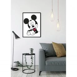 Komar Tableau déco Mickey Mouse Funny - Noir / Blanc - Papier - 50 x 70 cm -Décorations murales enfant Soldes 1000325985 220125 1504300024 MOOD DETAILS P000000001000325985 mood