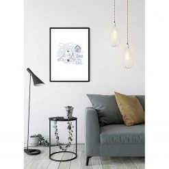 Komar Tableau déco 101 Dalmatiner Bedtime - Bleu / Blanc - Papier - 50 x 70 cm -Décorations murales enfant Soldes 1000325993 220125 1504300023 MOOD DETAILS P000000001000325993 mood