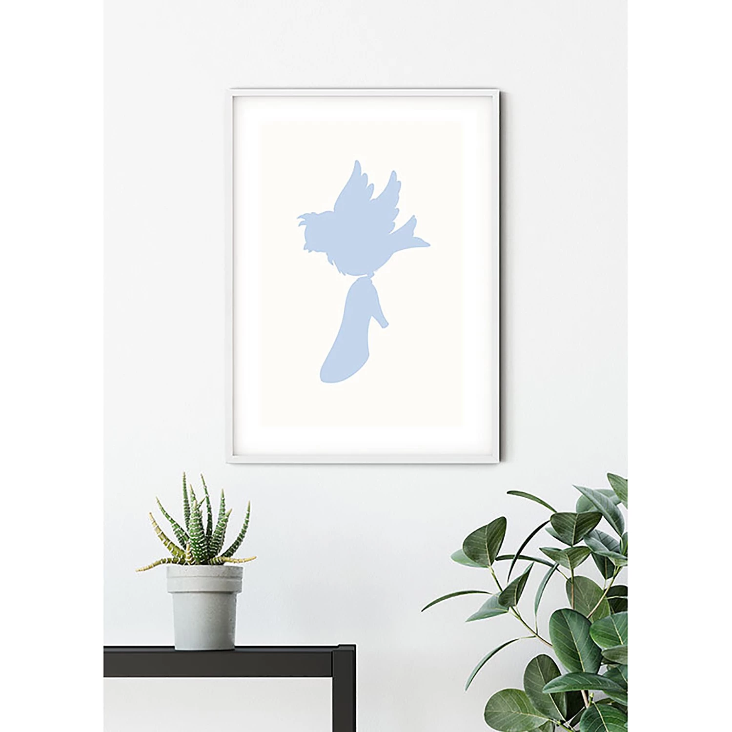 Komar Tableau déco Cinderella Bird - Bleu / Beige - Papier - 50 x 70 cm 3 Komar Tableau déco Cinderella Bird - Bleu / Beige - Papier - 50 x 70 cm – Image 3