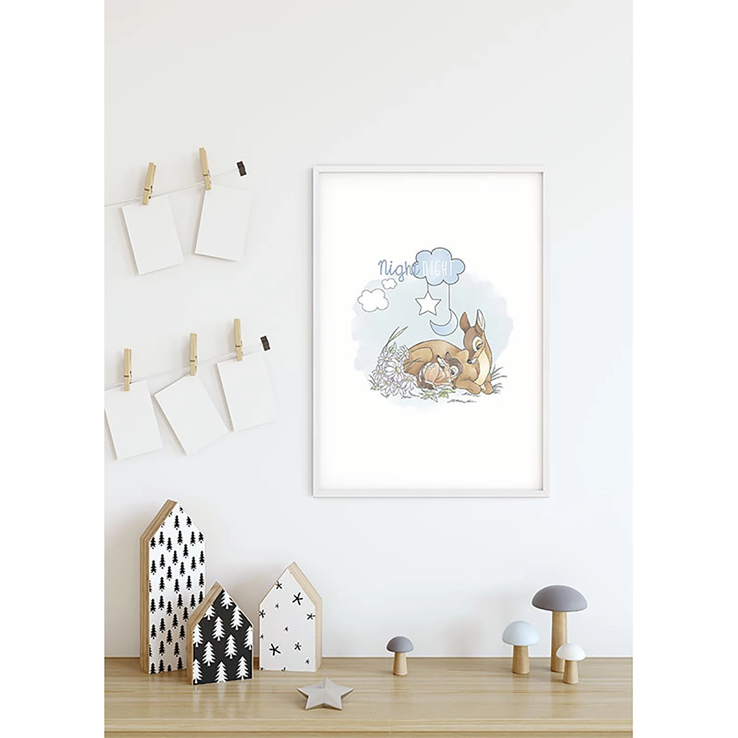 Komar Tableau déco Bambi Good Night - Multicolore - Papier - 50 x 70 cm 7 Komar Tableau déco Bambi Good Night - Multicolore - Papier - 50 x 70 cm – Image 7