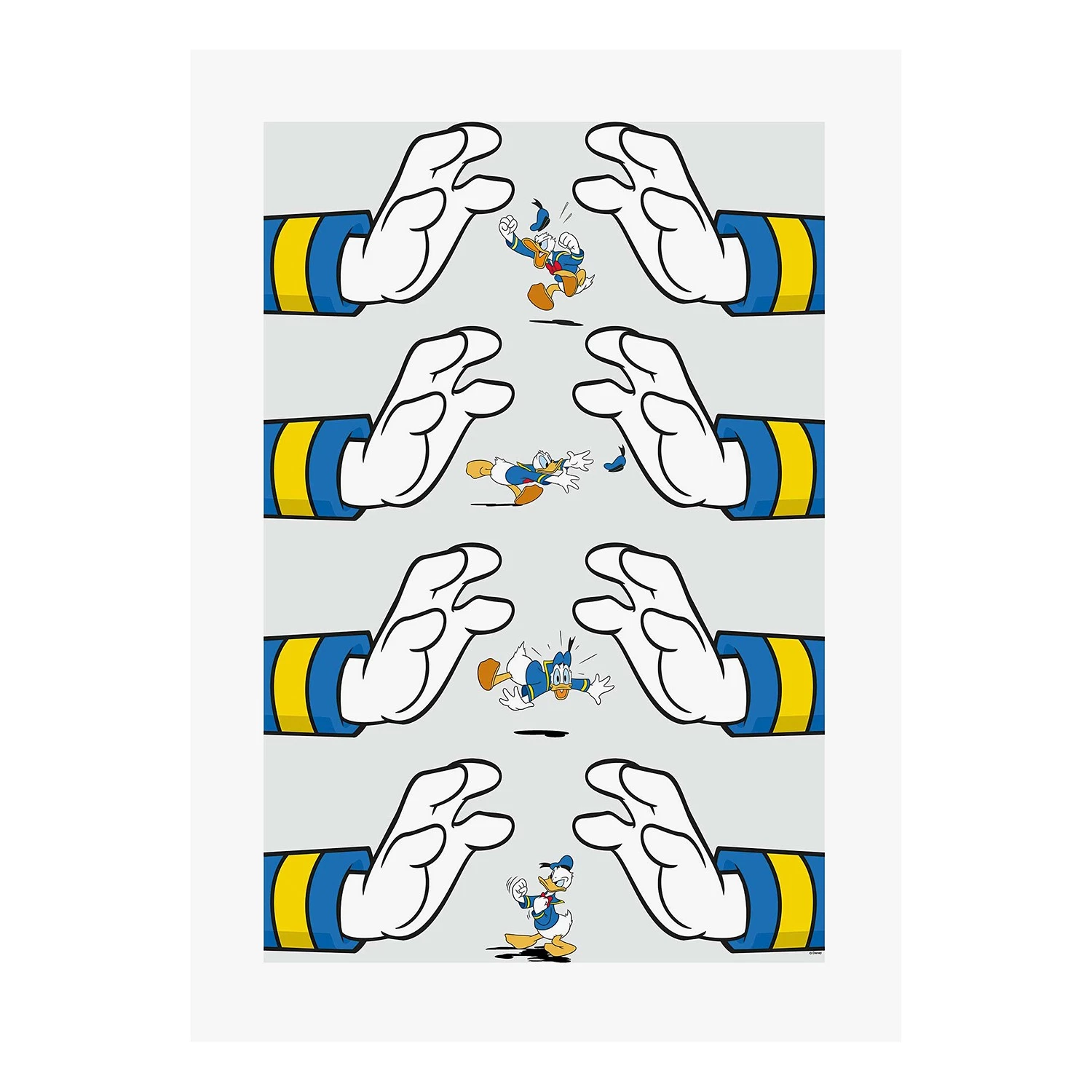 Komar Tableau déco Donald Duck Hands - Multicolore - Papier - 50 x 70 cm 1 Komar Tableau déco Donald Duck Hands - Multicolore - Papier - 50 x 70 cm