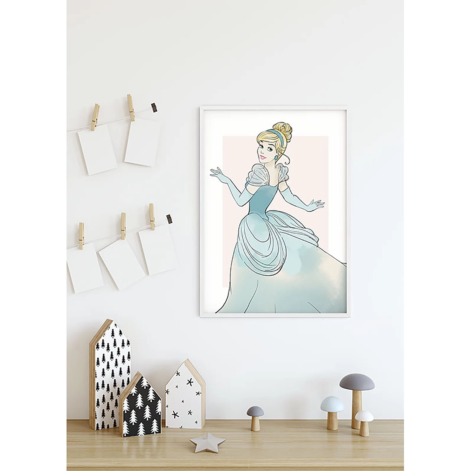 Komar Tableau déco Cinderella Beauty - Multicolore - Papier - 50 x 70 cm 4 Komar Tableau déco Cinderella Beauty - Multicolore - Papier - 50 x 70 cm – Image 4