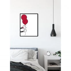 Komar Tableau déco Mickey Mouse Balloon - Blanc / Rouge - Papier - 50 x 70 cm -Décorations murales enfant Soldes 1000326003 220125 1504310021 MOOD DETAILS P000000001000326003 mood