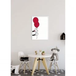 Komar Tableau déco Mickey Mouse Balloon - Blanc / Rouge - Papier - 50 x 70 cm -Décorations murales enfant Soldes 1000326003 220125 1504310023 MOOD DETAILS P000000001000326003 mood
