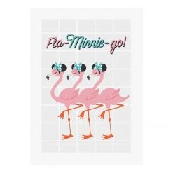Komar Tableau déco Minnie Mouse Fla-Minnie-go - Multicolore - Papier - 50 x 70 cm