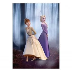 Komar Tableau déco Frozen Wood Walk - Multicolore - Papier - 50 x 70 cm