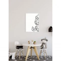 Komar Tableau déco Snow White Dwarves - Noir / Blanc - Papier - 50 x 70 cm -Décorations murales enfant Soldes 1000326010 220125 1504320022 MOOD DETAILS P000000001000326010 mood
