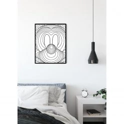 Komar Tableau déco Mickey Mouse Lines - Noir / Blanc - Papier - 50 x 70 cm -Décorations murales enfant Soldes 1000326016 220125 1504330023 MOOD DETAILS P000000001000326016 mood